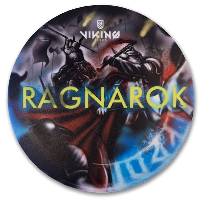 Ragnarok Warpaint disc featuring Viking warriors in battle.